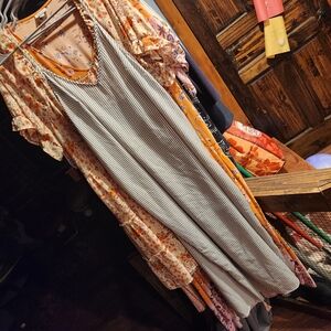 A New Day Black and White Striped Blouse